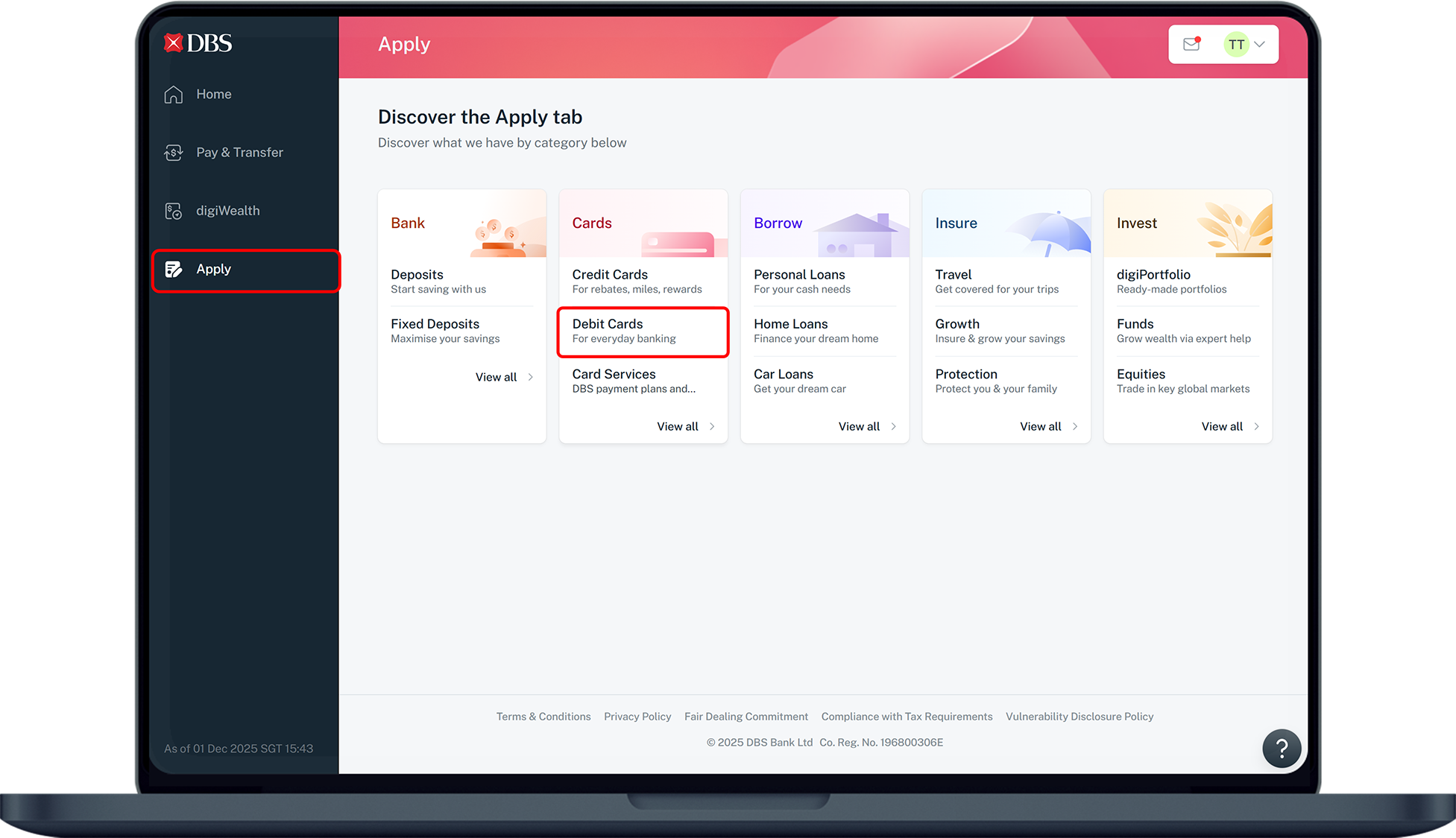apply dashboard