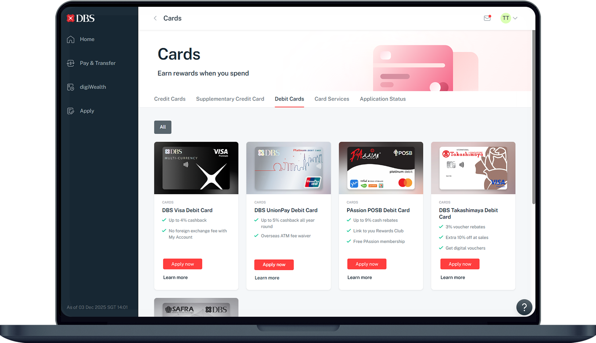 select debit card
