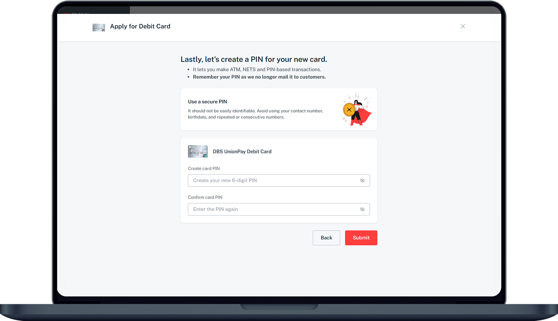 create pin
