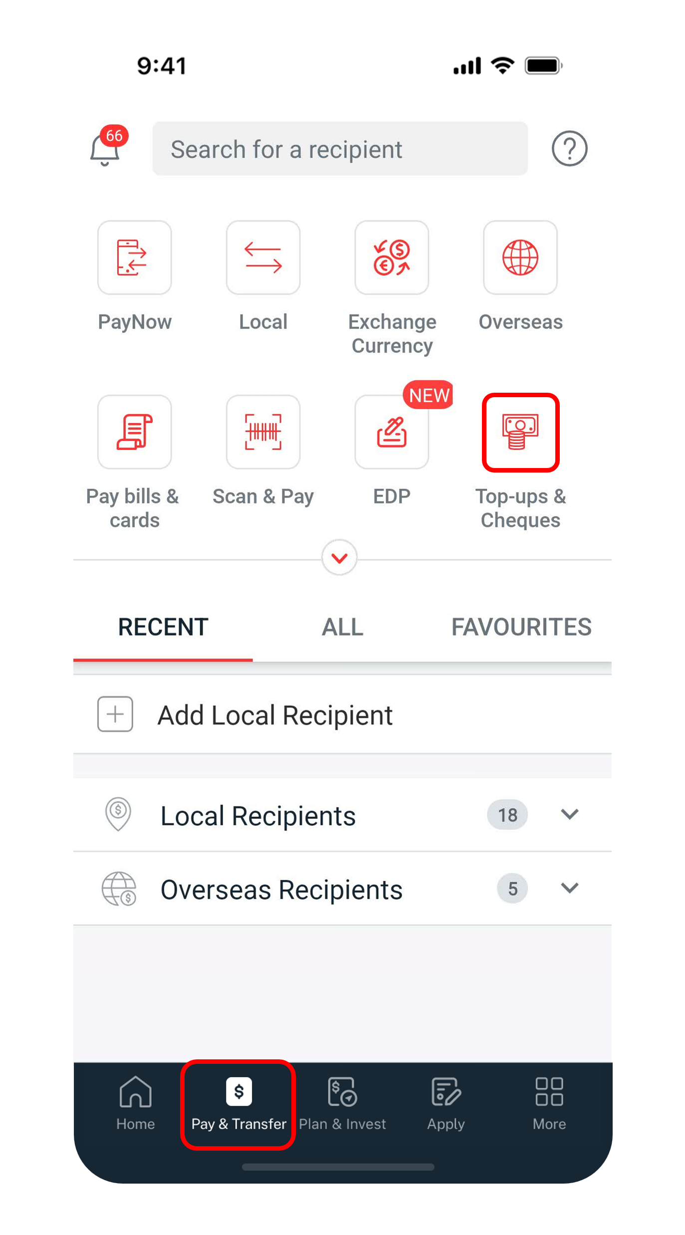 pay & transfer