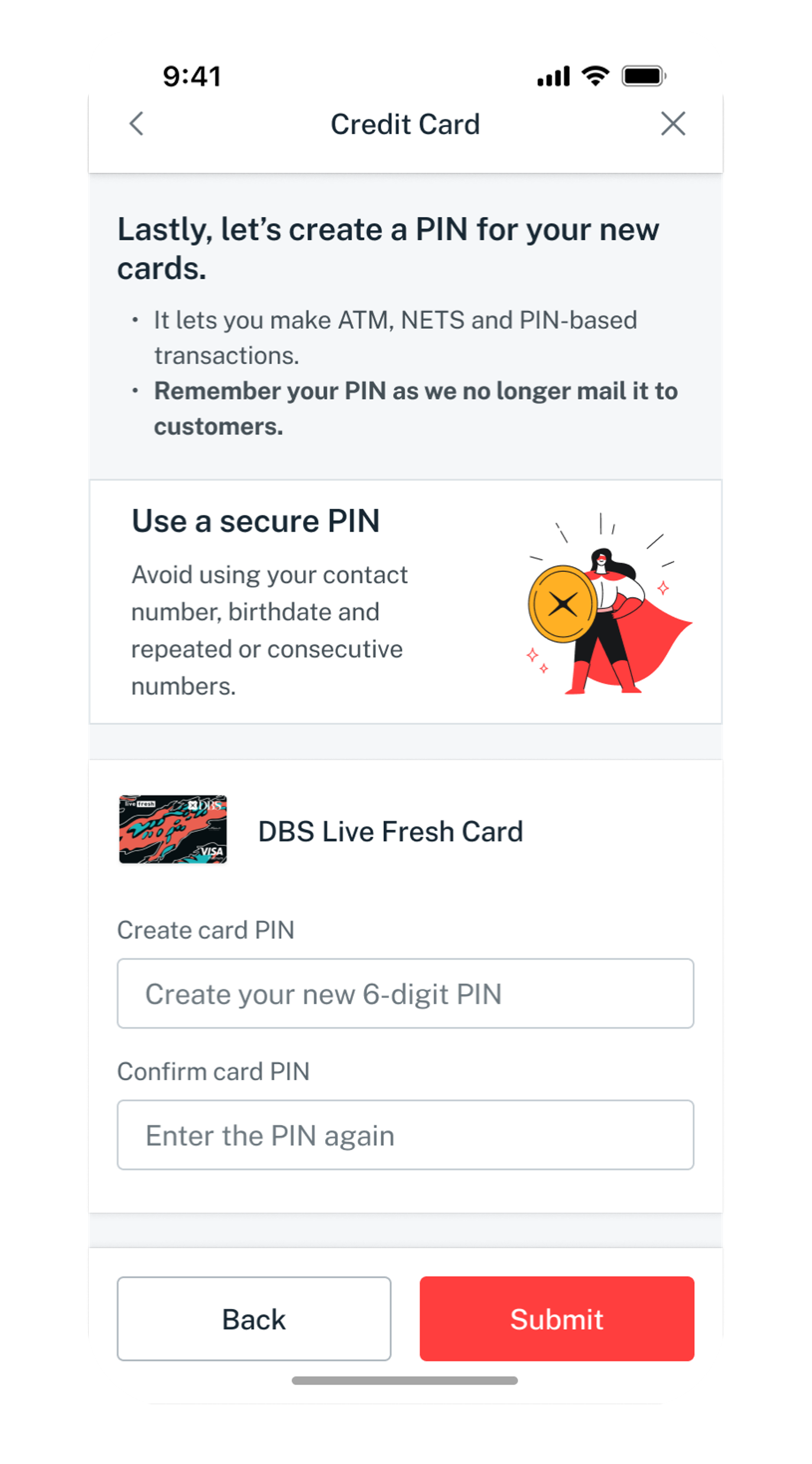 create pin
